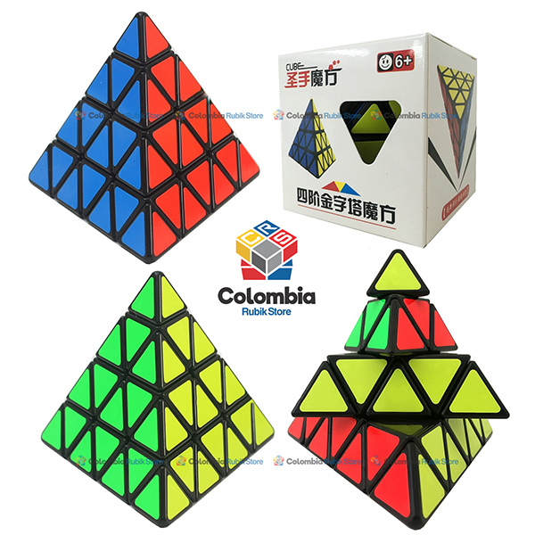 Rubik ShengShou Pyraminx 4x4 Negro