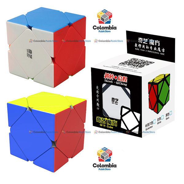 Qiyi_QiCheng_Skewb_Stikerless Cubo Rubik Qiyi QiCheng Skewb Stickerless