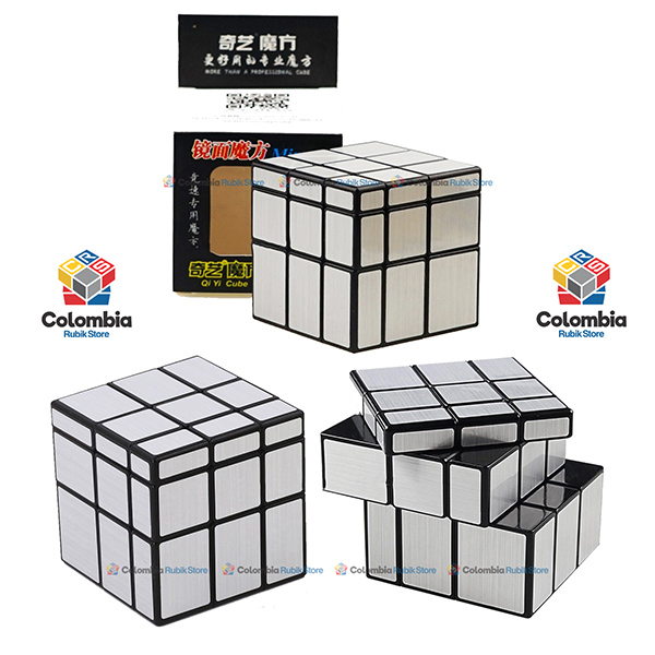 QiYi_Mirror_3x3_Negro_Plateado QiYi Mirror 3x3 Negro Plateado