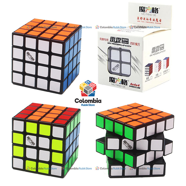 QiYi_Thunderclap__Mini_60mm_4x4_Negro Cubo Rubik QiYi Thunderclap Mini 4x4 60mm Negro