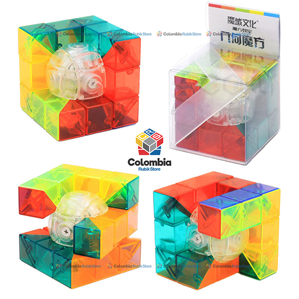 MoFang JiaoShi Geo Cube C 3x3 Transparente