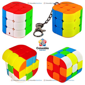 Cubo Rubik Llavero Mini Cylinder V2 3x3 Stickerless
