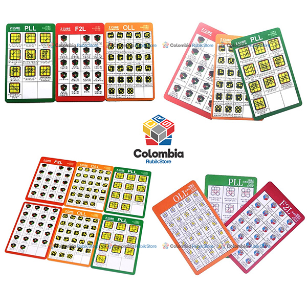 Z-Cube CFOP Card PVC (tarjetas con algoritmos)