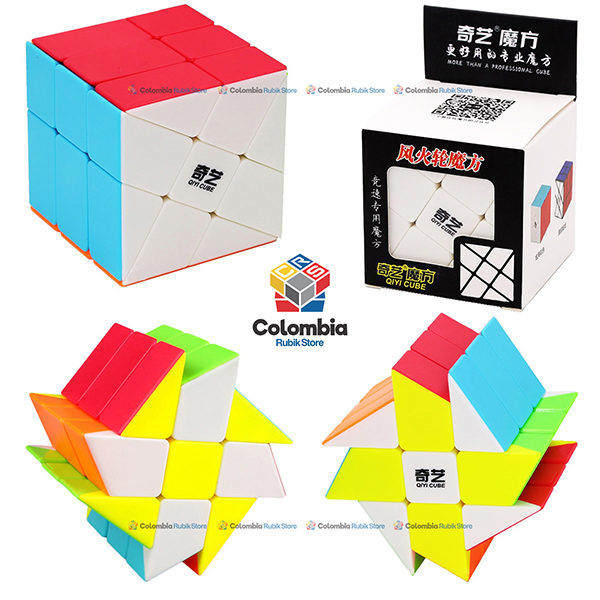 QiYi_WindMill_3x3_Stickerless Cubo Rubik QiYi WindMill 3x3 Stickerless