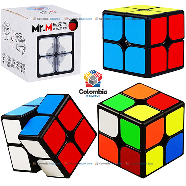 Shengshou Mr M Magnetico 2x2 Negro Colombia Rubik Store