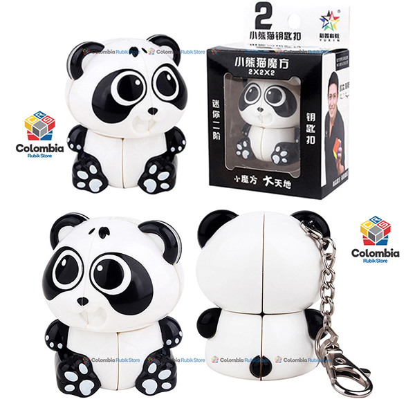 Yuxin_Llavero_ZhiSheng_Panda_2x2_Blanco YuXin Llavero Mini Panda 2x2 Stickerless