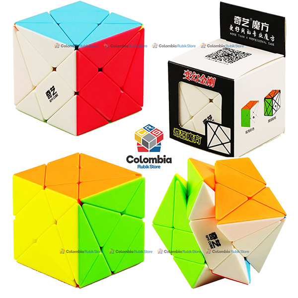 QiYi_Axis_3x3_Stickerless Cubo Rubik QiYi Axis 3x3 Stickerless