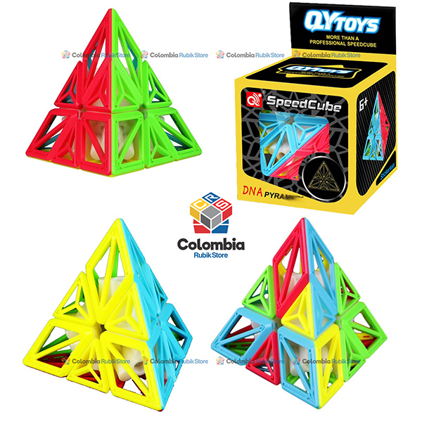 QiYi_DNA_Pyraminx_Stickerless Cubo Rubik QiYi DNA Pyraminx Stickerless