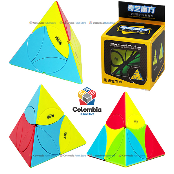 QiYi_Tetrahedron_Pyramid_Stickerless Rubik QiYi Tetrahedron Pyraminx Stickerless - Colombia