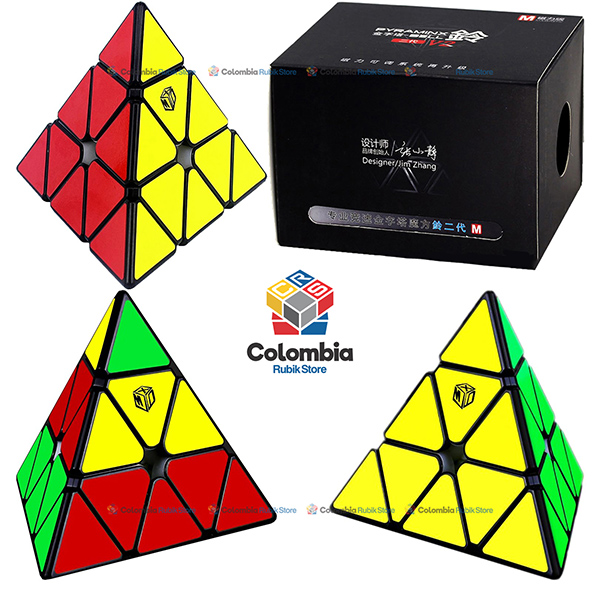 Rubik - QiYi X Man Bell V2 Pyraminx Magnetic Negro 1 - Colombia Rubik Store