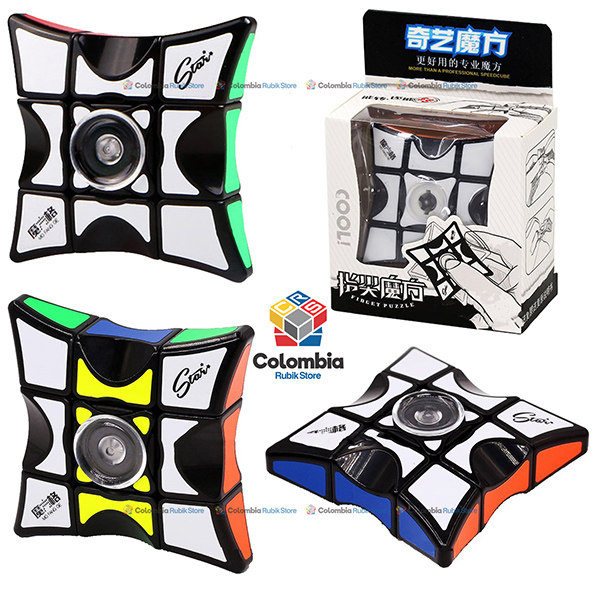 Cubo Rubik QiYi 3x3x1 Spinner Negro - Colombia