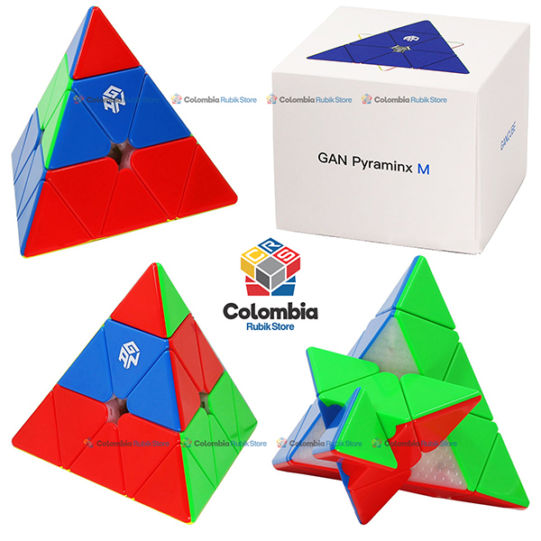 GAN_Pyraminx_M_Standard_Stickerless Rubik GAN Pyraminx M (Magnético) Standard Stickerless - Colombia