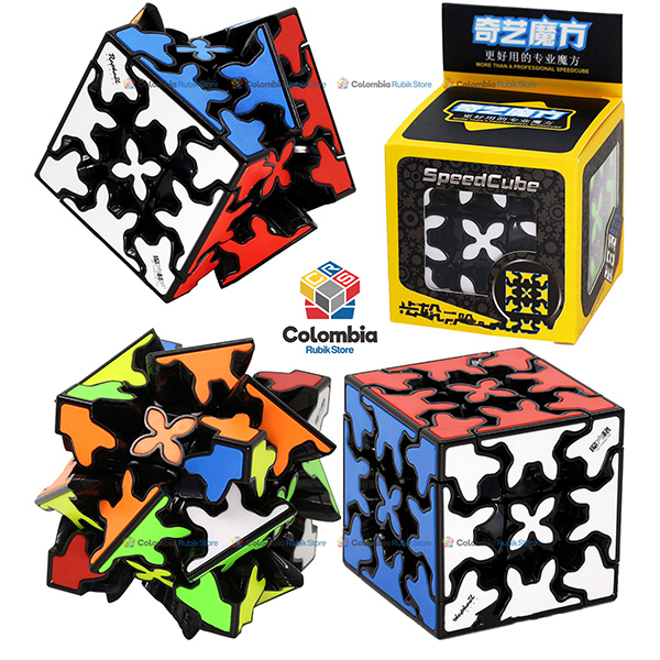 QiYi_Gear_Cube_3x3_Negro Rubik QiYi Gear Cube 3x3 Negro - Colombia