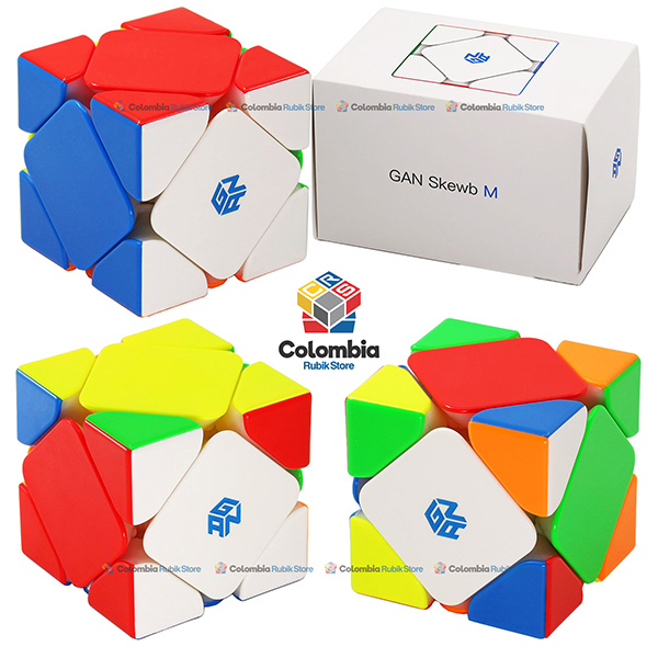 GAN_Skewb_M_Standard_Stickerless Cubo Rubik GAN Skewb Magnético Standard Stickerless - Colombia