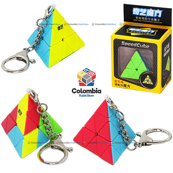 QiYi_Llavero_Pyraminx_Stickerless Rubik QiYi Llavero Pyraminx Stickerless Colombia