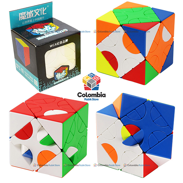 MoFang JiaoShi_MeiLong_Mixup_skewb_2_Stickerless MoFang JiaoShi MeiLong Mixup Skewb Version 2 Stickerless