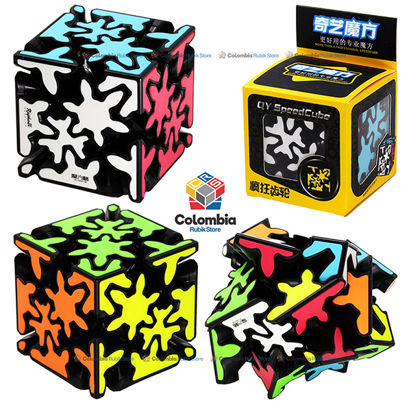 QiYi_Crazy_Gear_Negro Cubo Rubik QiYi Crazy Gear Negro - Venta en Colombia