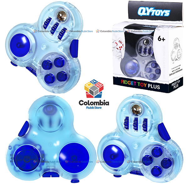 QiYi_Fidget_Plus_Azul Rubik QiYi Fidget Plus Azul - Venta en Colombia
