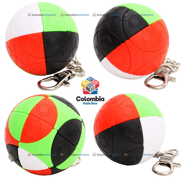 Llavero Mini 4 Colors Football Stickerless