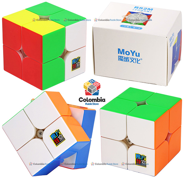MoFang JiaoShi_RS2_M_Evolution_2x2_Stickerless Cubo Rubik MoFang JiaoShi RS2 M Evolution (Magnético) 2x2 Stickerless - Colombia