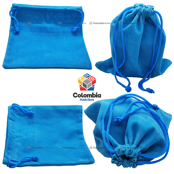 Rubik Bolsa de Tela 13 x 15cm Celeste - Colombia