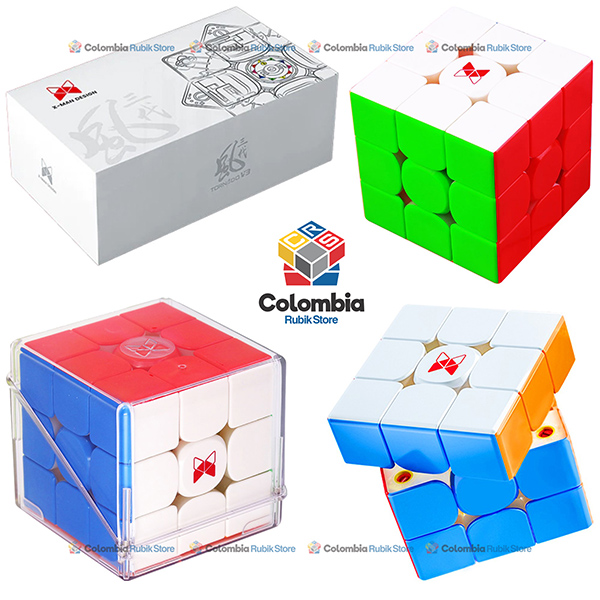 QiYi_XMD_Tornado_V3_M_Flagship_3x3_Stickerless QiYi X-Man Tornado V3 M (Magnético) Flagship 3x3 Stickerless