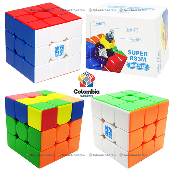 Cubo Rubik MoFang JiaoShi Super RS3 M (Magnético) Maglev 3x3 Stickerless