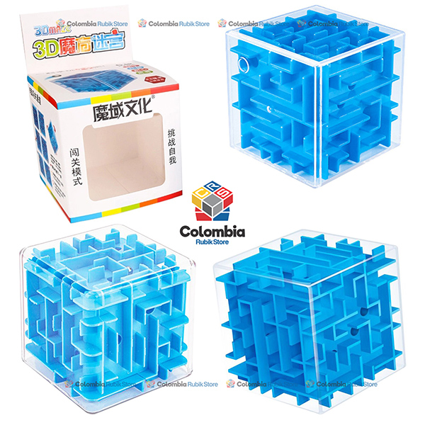 MoYu_3D_Maze_Puzzle_60mm_Azul Cubo Rubik MoYu Mini 3D Maze Puzzle 60mm Azul