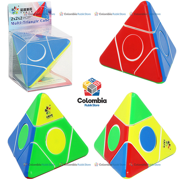 YuXin_Multi_Pyraminx_2x2_Stickerless Rubik YuXin Pyraminx Duo 2x2 Stickerless