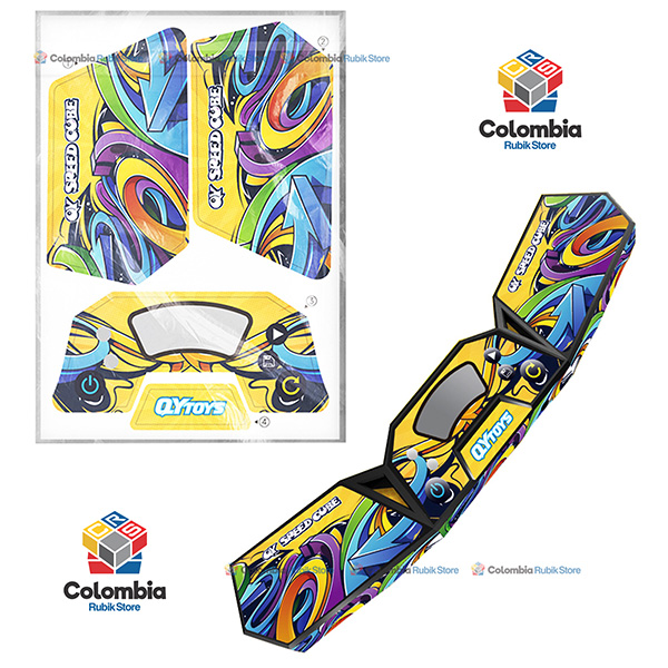 QiYi_Speed_Timer_Sticker_Colorful_Space QiYi Timer Sticker Colorful Space