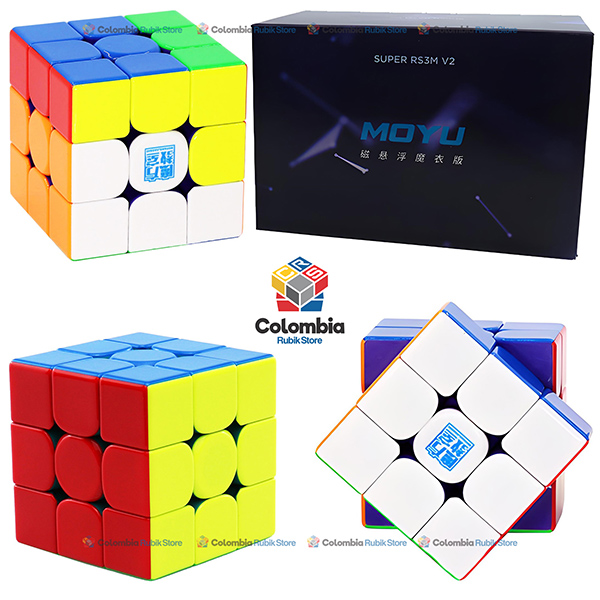 MoFang JiaoShi_Super_RS3_M_V2_UV_Maglev_3x3_Stickerless Cubo Rubik MoFang JiaoShi Super RS3M V2 UV Maglev 3x3 Stickerless
