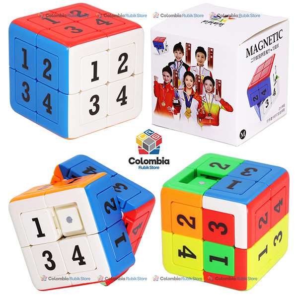 Yuxin Digital Klotski Magnetic 2x2 Stickerless Colombia Rubik Store