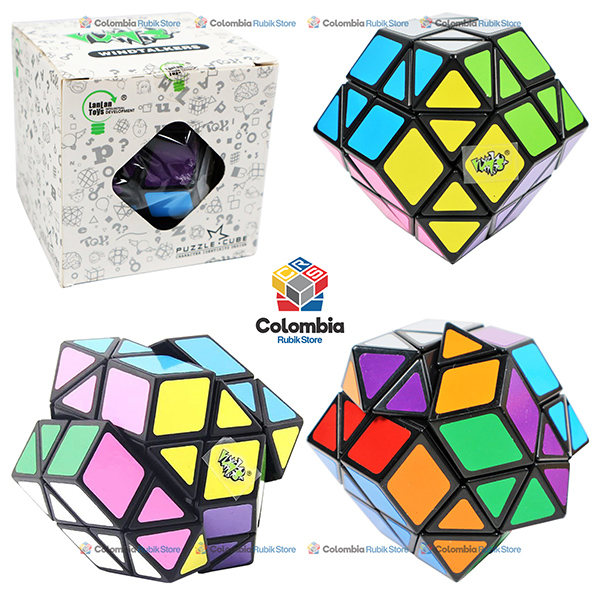 Cubo Rubik LanLan 12 Axis Rhombic Dodecahedron Negro, Colombia