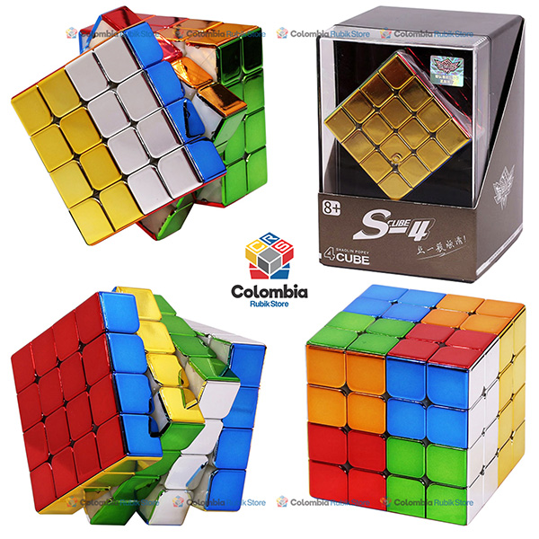 Cubo Magico 4x4x4 Cyclone Boys Metalico Magnetico - Cubo Store