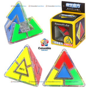 Cubo Rubik QiYi Pyraminx Duo Transparente (Edición Especial)