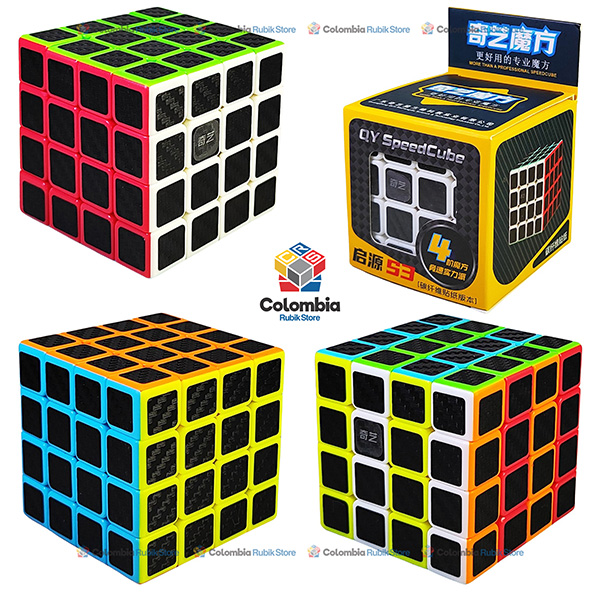 Cubo Rubik QiYi QiYuan S3 4x4 Fibra de Carbon