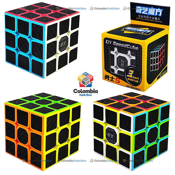 Cubo Rubik QiYi Warrior S 3x3 Fibra de Carbon