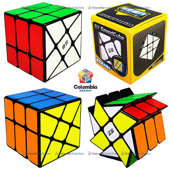 QiYi WindMill S 3x3 Tiled Negro Rubik QiYi WindMill S 3x3 Tiled Negro
