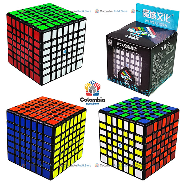 MoFang JiaoShi MeiLong 7x7 V2 Negro Cubo Rubik MoFang JiaoShi MeiLong 7x7 V2 Negro