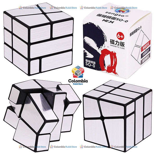 ShengShou Axis Mirror Sq0 Plateado Cubo Rubik ShengShou Axis Mirror Sq0 Plateado