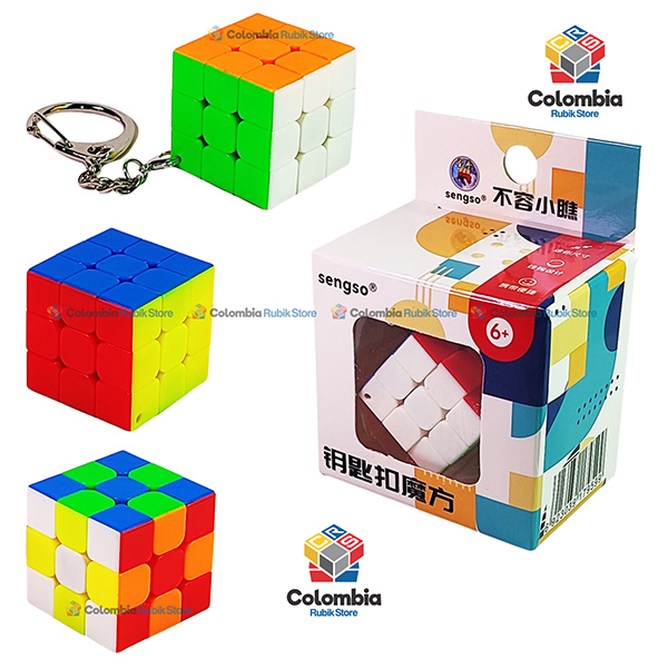 ShengShou Llavero 30mm 3x3 Stickerless Cubo Rubik ShengShou Llavero 30mm 3x3 Stickerless