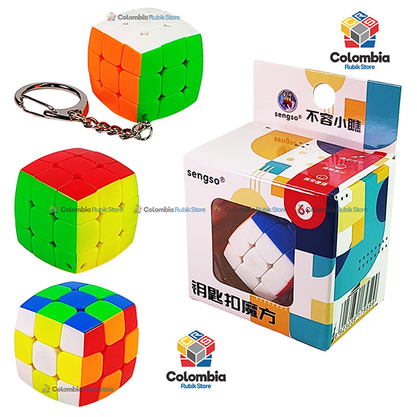 ShengShou Llavero 30mm Pillow 3x3 Stickerless Cubo Rubik ShengShou Llavero 30mm Pillow 3x3 Stickerless