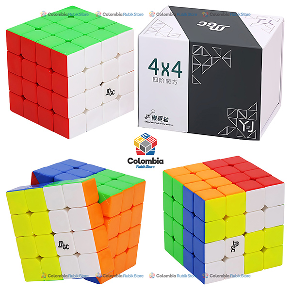 YJ MGC 4x4 M Speed Micro Actuator Stickerless Cubo Rubik YJ MGC 4x4 M Speed Micro Actuator Stickerless