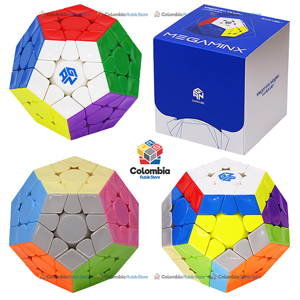 Cubo Rubik GAN Megaminx V2 Maglev UV Gris Stickerless