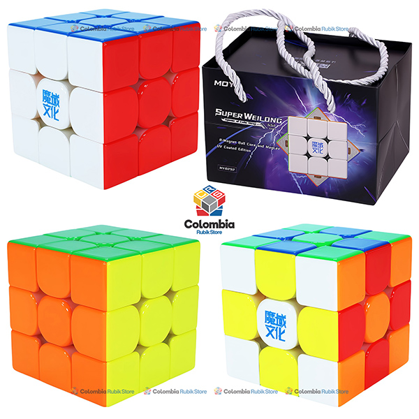 Cubo Rubik MoYu Super WeiLong Maglev 8 Magnet 3x3 BallCore UV Stickerless