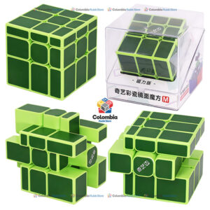 Cubo Rubik QiYi Mirror Tiled 3x3 Magnetic Verde
