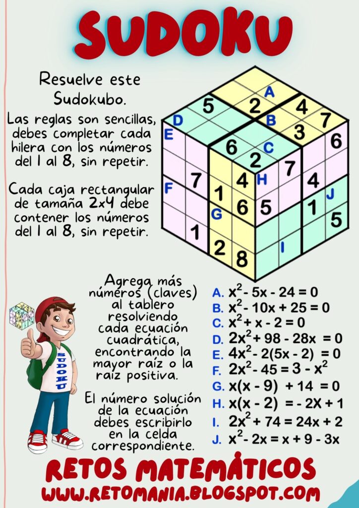 Rubik - SUDOKU 2 ECUACIONES - Colombia Rubik Store