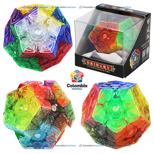 Cubo Rubik YuXin Little Magic Megaminx V3 Transparente
