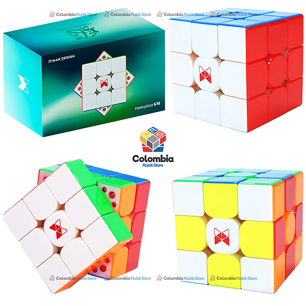 QiYi X-Man Tornado V4 M Pioneer UV 3x3 Cubo Rubik QiYi X-Man Tornado V4 M Pioneer UV 3x3