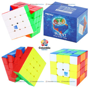 Cubo Rubik MoYu AoSu V7 4x4 Single Track UV M